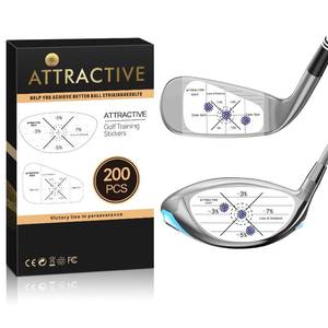 lot 12192 image: ATTRACTIVE Golf Impact Tape Set, 200 Pcs Club Impact Stickers for Golf Clubs, Self-Teaching Sweet Spot and Consistency Analysis, Useful Training Aid Improve Swing Accuracy (200)