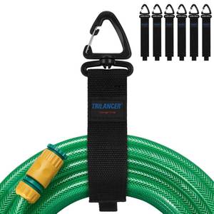 lot 12198 image: Trilancer Hook-and-Loop Storage Straps with Triangular Buckle to Hang on Walls, for Garage Organization and Storage, for Cables, Wires, Rope, Hoses, Tools of Home, Workshop, Studio, Shop��6L��
