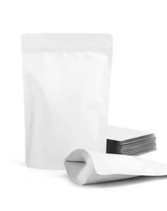 lot 12216 image: FireKylin 100 Pack Resealable Stand Up Bags,4.7 x 7.9 Smell Proof Pouch Sealable Foil Pouch Bags for Packaging (White)