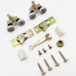 lot 12245 image: ACEPLANET Pocket Door Commercial Grade Hanger Fits Johnson Part #1125 & Upgrades #1500 Hardware Kit, 1 Nylon Ball Bearing, 1-14 C.T.C, Min. 1 Thick Doors, 200lbs Capacity