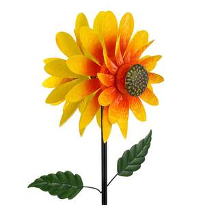 lot 13607 image: Viveta Sunflower Outdoor Wind Spinner, 4 Layers Metal Wind Spinners, Decorative Pinwheels for Yard Patio Lawn Garden