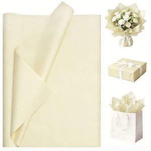 lot 14037 image: Luckonway 40 Sheets 20x20 Inches Ivory White Tissue Paper for Gift Bags �� Bulk Gift Wrapping Paper for Christmas, Weddings, Parties & Art Crafts (Ivory White)