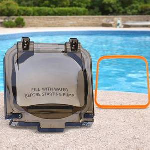 lot 14051 image: SPX1600D Pool Pump Strainer Cover Lid Compatible with Hayward Super Pump SP1600x5 SP1605x7 SP1607x10 SP1608X10 SP1610X15 SP2610X15XE SP2615X20XE W3SP2607X10A, Cover Lid Replacement with O-Ring