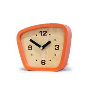 lot 14054 image: Little Top Creations Handcrafted Mid-Century Modern Clock �� Silent Movement for Desk, Table & Mantel, No-Ticking Analog MCM Decor  Made in USA