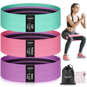 lot 14062 image: WALITO Resistance Bands for Working Out, Fabric Exercise Bands for Legs and Butt, Workout Bands for Women and Men, Booty Band for Yoga Starter Set, Pilates, Rehab, Fitness and Home Workout