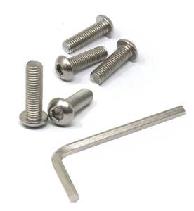 lot 14110 image: iexcell 5 Pcs M12 x 40mm Thread Pitch 1.75 mm Stainless Steel 304 Hex Socket Button Head Cap Screws Bolts Kit