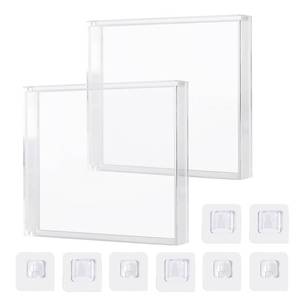lot 14126 image: 2Pack CD Frame Display Case,Acrylic CD Display Box Clear Wall Mount Display Shelf 8.6x8.6 Signed CD Display Case for Wall & Table Mount, Home Decor