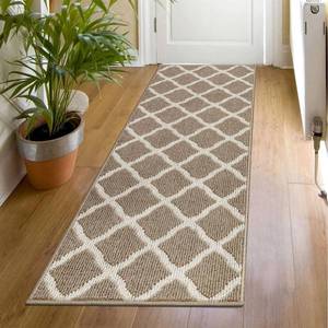 lot 19178 image: SHACOS Hallway Runner Rugs 2x6 ft Rug Runner for Entryway Kitchen Indoor Washable Non Slip Rubber Backing Dirt Trapping Doorway Entrance Runner Rug for Floor, Beige