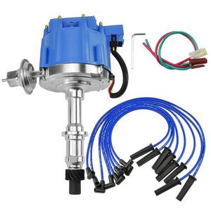 lot 19210 image: CNPAPC Hei Ignition Distributor With Wires Set Compatible With Pontiac 301 326 350 389 400 421 428 455 5.5 Inch Distributor Assembly & Ignition Coil Connector Not Fit For ChevyOldsmobile Engines