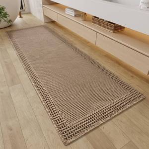 lot 19252 image: RESARE Waffle Bathroom Runner Rugs, Super Absorbent Bath Mat Non Slip Washable Quick Dry, Upgraded Ultra Soft Boho Bath Rugs with Tassels, Farmhouse Home Decor Accessories, 2x5(24x60) Brown