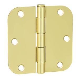 lot 20039 image: goldenwarm 18-Pack 3.5 Inch Polished Brass Door Hinges - 3-12 x 3-12 Hinges with 58 Radius Corners - Bright Gold Interior Door Hardware