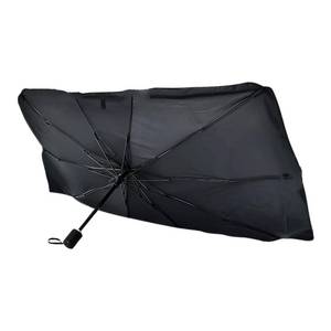 lot 20046 image: Upgraded Nmoiss Windshield Sun Shade Umbrella - Vinyl Coating Heat Shield Protect Car from Sun Rays & Heat Damage Keep Cool and Protect Interior, Spring Structure Edge Medium 56 L x 31 W