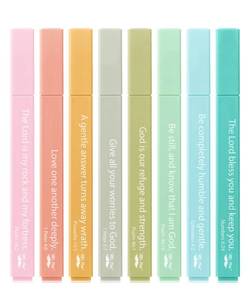 lot 20059 image: Mr. Pen- Bible Highlighters with Color-Coding System, 8 Pack, Soft Chisel Tip, Aesthetic Highlighters Assorted Colors, Fast Drying Bible Markers No Bleed Through for Journaling and Underlining