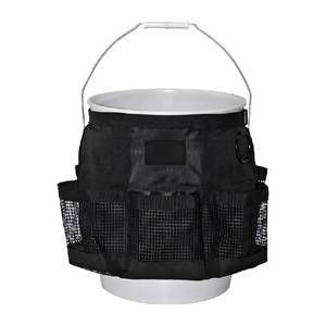 lot 20067 image: UHANBUT 5 Gallon Bucket Tool Organizer Bag, Multi-Purpose Car Bucket Wash Tool with Mesh Storage Pockets, Universal Vehicle Cleaning Supplies Accessories for Home, Gardening, Fishing