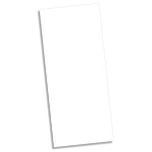 lot 20070 image: Thick Blank 100lb White Heavyweight 4 x 9 ProgramMenu Cards - 100 Pack - Inkjet & Laser Printer Compatible - For Wedding, Business, Formal Events