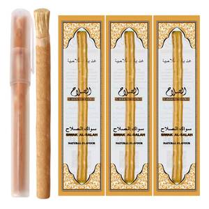 lot 20474 image: Miswak (Traditional Natural Toothbrush) (3 Pack) Sewak Al-Salah with Miswak Holder (Natural 3)