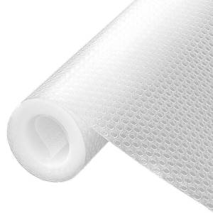 lot 20480 image: Shelf Liner, Waterproof Refrigerator Liner, Drawer Liners for Kitchen Cabinet, Bathroom Under Sink Mat Non Adhesive Fridge Liner EVA Place Mats Roll - Clear 17.7�78.7