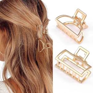lot 20483 image: Brinie Hair Claw Gold Hair Clips Mini Non Slip Claw Clips Hair Accessories Daily Party Gift for Women and Girls (2 PCS)