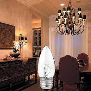 lot 2053 image: 60W Incandescent Torpedo Tip Chandelier - 60W Equivalent Medium E26 Candelabra, TipIncandescent Clear Dimmable Light Bulbs and Medium E26 Base-ge Light Bulbs 60 watt(6PACK)
