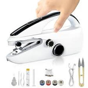 lot 2081 image: Mini Portable Sewing Machine with 2 Speed Settings