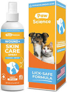 lot 4369 image: Paw Science Hypochlorous Acid Skin Care Spray for Dogs and Cats