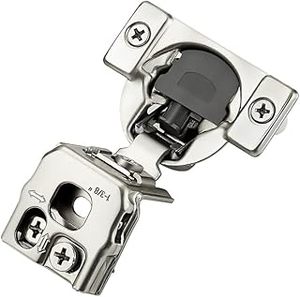 lot 6415 image: A2 Pack 1 Pair 1-38 inch Overlay Soft Close Hinges for Kitchen Cabinet Hinges Satin Nickel Hidden Hinges Stainless Steel Concealed Hinge self Closing