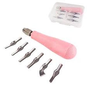 lot 12228 image: USEAMIE Linocut Carving Kit Tools Linoleum Cutter Assortment For Block Printing For DIY Sculpture Carpenter Experts