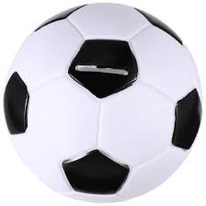 lot 14096 image: Soccer Ball Piggy Bank