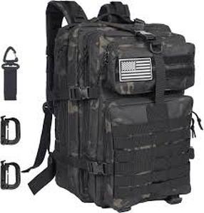 lot 19189 image: Military Tactical Backpack with American Flag Patch