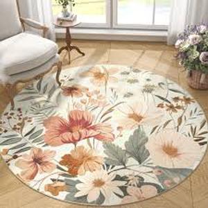 lot 19211 image: Jinchan Summer Floral Rug Large