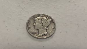 1945 Mercury Silver Dime Coin 90% Silver