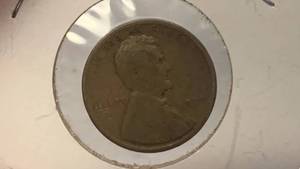 lot 14 image: 1920 Lincoln Wheat Penny Coin RC50