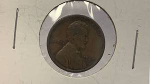 lot 17 image: 1920-D Lincoln Wheat Penny Coin RC50