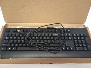 lot 25 image: Lenovo USB Wired Full-Size Keyboard ITR80