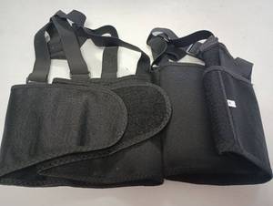 lot 28 image: Lot of 2 Back Support Belt with Suspenders Size S ITR80
