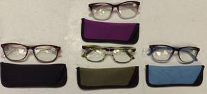 lot 405 image: Reading Glasses Blue Light Blocking Collection with Cases