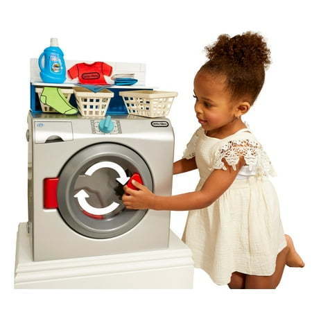 lot 4305 image: Little Tikes First Washer Dryer  Pretend Play Appliance  Interactive Toy Washing Machine with 11 Accessories  Kids Ages 2