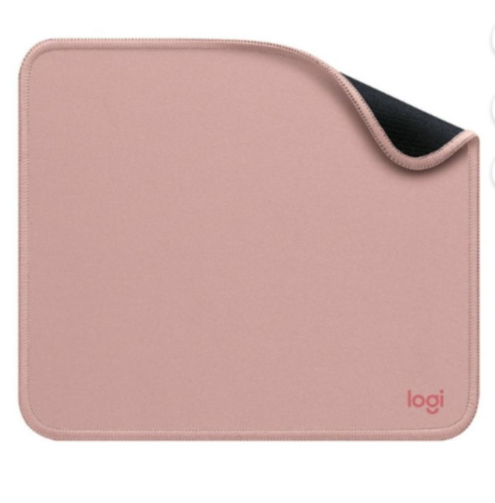 lot 4711 image: Logitech Mouse Pad - Studio Series, Computer Mouse Mat with Anti-slip Rubber Base, Easy Gliding, Spill-Resistant Surface, Dark Rose