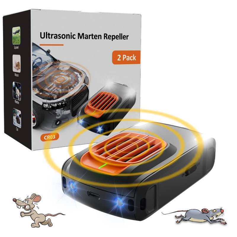 lot 4891 image: Gerbala Marten Deterrent Car, 3 Modes with Ultrasound, 18 kHz - 36 kHz, Marten Repellent Car Marten Protection for Engine Compartment Car, Maderschrecker Auto On & Off Maderschrecker (A)