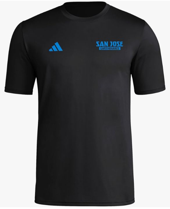 lot 5035 image: Adidas womens training shirt (San Jose Earthquakes) Size Medium