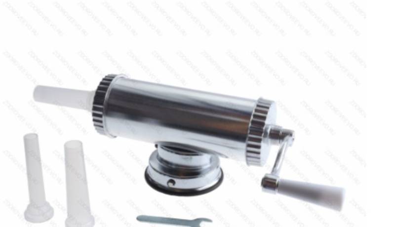 lot 4950 image: Horizontal Sausage Stuffer 1kg with Nozzle Attachments