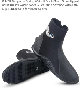 lot 5280 image: XUKER Neoprene Diving Boots 3mm 5mm Water Shoes size 13