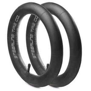 lot 5294 image: 12.5 x 1.752.25 Premium Explosion Proof Front Inner Tire Tube for All BOB Revolution Strollers, Stroller Strides & CE & AW - Perfect BOB Stroller TireTube Replacement 2 Pack Steerling Tire Co.