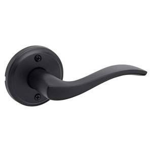 lot 5297 image: Sedona Matte Black Right Handed Round Wave Half Dummy Door Handle