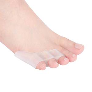 lot 5305 image: 4Pcs Pinky Toe Separator, Toe Spacers, Soft Gel Toe Spacers Toe, Toe Separators for Overlapping Toes, Toe Straightener for Men and Women