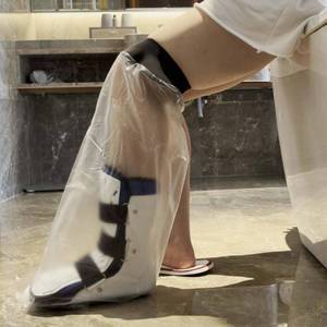 lot 5314 image: CIVJET Cast Covers for Shower Leg, Waterproof Cast Cover for Showering, Cast Protector for Shower Leg Adult, Shower Boots for Foot After Surgery, Knee, Ankle, Foot (Diameter - 7.9)