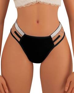 lot 5326 image: Banamic Womens Shine Strap Underwear Sexy Comfortable Panties Underwear medium