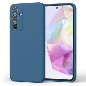 lot 5331 image: Meliya for Samsung Galaxy A35 5G Case, Soft Silicone Protection Shockproof Phone Case Cover for Samsung Galaxy A35 5G (Dark Blue)