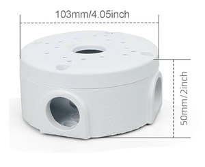 lot 5733 image: Pack of 3 Piece Outdoor Camera Junction Box, Universal Security Camera Junction Box, Security Camera Mounting Box, Compatible with Dome Cameras