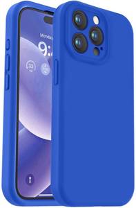 lot 5803 image: Vooii Compatible with iPhone 15 Pro Max Case, Upgraded Premium Silicone, Camera Protection Soft Anti-Scratch Microfiber Lining Shockproof Phone Case for iPhone 15 Pro Max 6.7 inch - Klein Blue